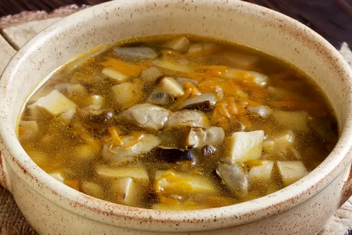 Суп со свежими грибами